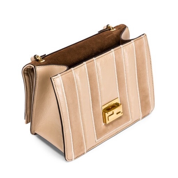 FENDI Embossed Kan U Bag in Nude - Picture 7 of 16